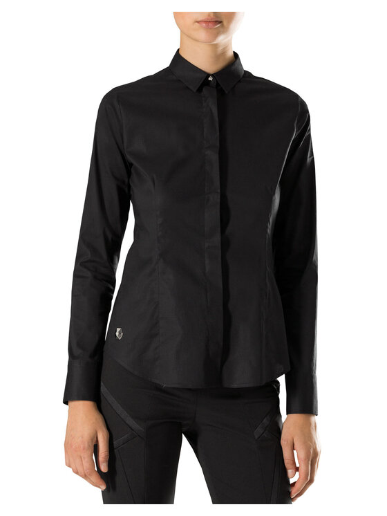 PHILIPP PLEIN PHILIPP PLEIN Koszula 22117 Czarny Fitted Fit