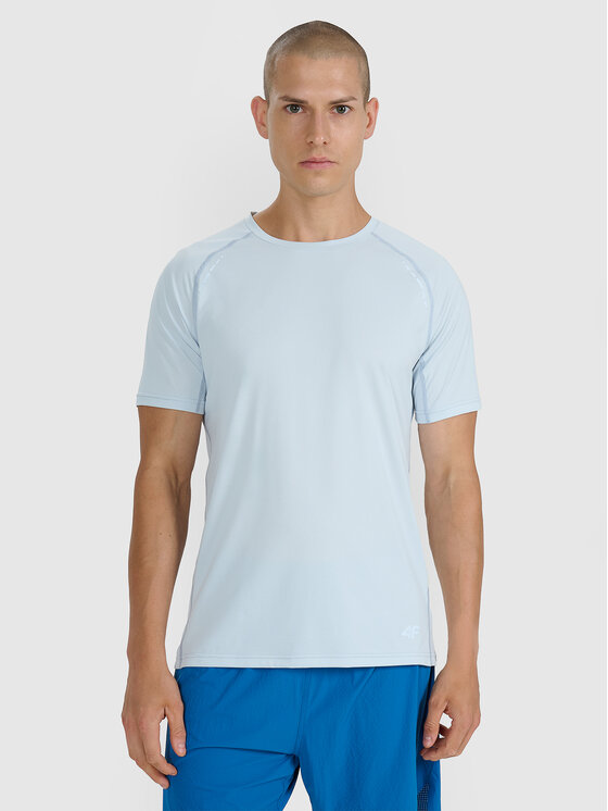 4F 4F Koszulka techniczna TRAIL RUNNING Niebieski jasny Regular Fit