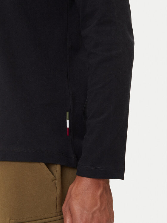 Aeronautica Militare Aeronautica Militare Pikkade varrukatega T-särk 252TS2468UJ00703 Must Regular Fit