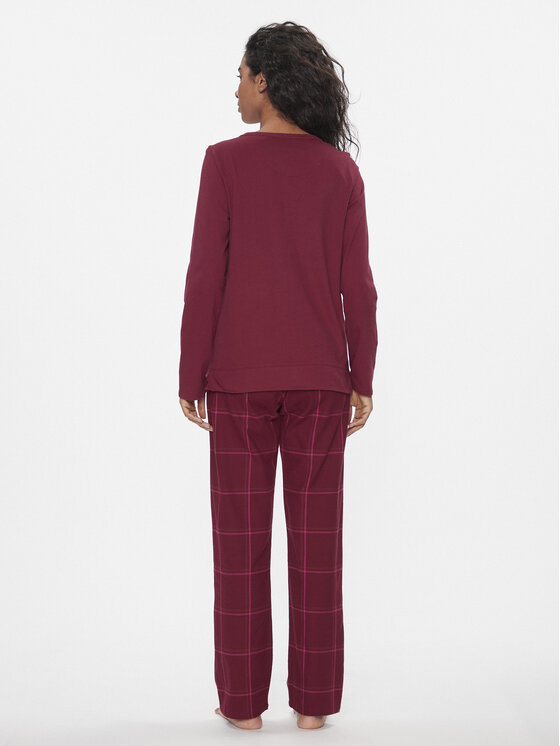 Triumph Triumph Pyjama Winter Moments PK Buttons X 10216522 Rot Regular Fit