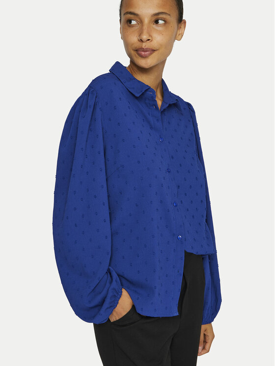 Vila Vila Camicia Brietta 14102572 Blu Regular Fit