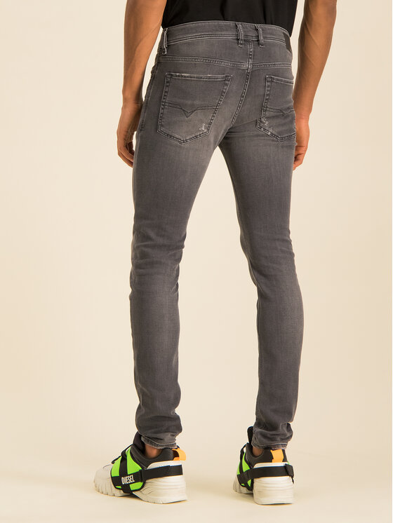 Diesel jeansy_skinny_fit Sleenker-X 00SWJG 069JR Pilka Skinny Fit •  Modivo.lt