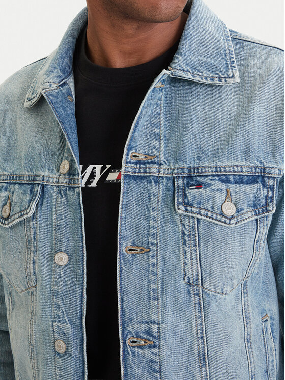 Tommy Jeans Tommy Jeans Jeansová bunda Ryan DM0DM23002 Světle modrá Regular Fit
