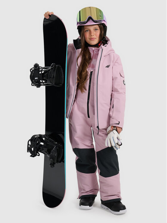 4F 4F Spodnie snowboardowe SNOWBOARD Różowy jasny Regular Fit