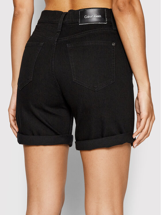 Pantaloncini di jeans K20K203856 Nero Regular Fit