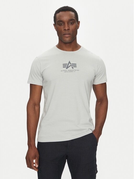 Alpha Industries Alpha Industries T-Shirt Basic 118533 Šedá Regular Fit