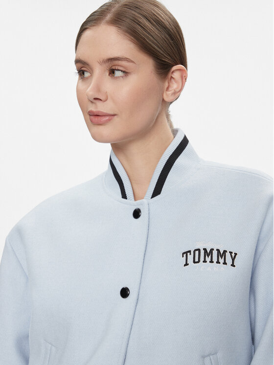 Tommy Jeans Tommy Jeans Яке бомбър Varsity DW0DW17236 Светлосиньо Relaxed Fit
