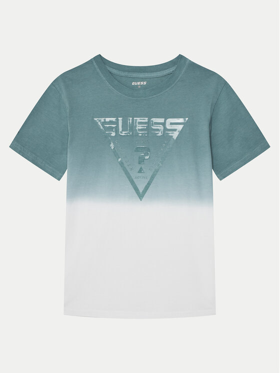 Guess Guess Tričko L5GI27 I3Z14 Zelená Regular Fit