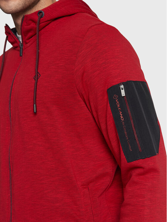 Felpa B-Rocky M01170-W23 Rosso Regular Fit