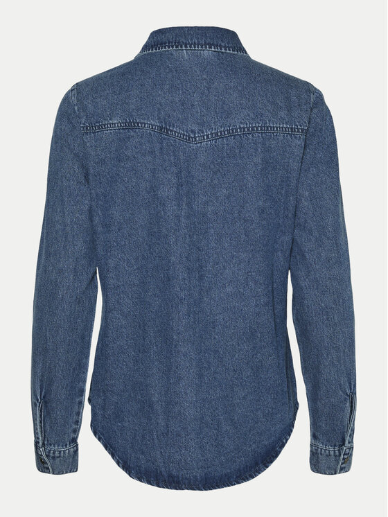 Vero Moda Vero Moda Koszula jeansowa Jennie 10313726 Granatowy Regular Fit