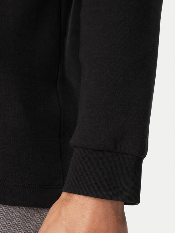 HUGO HUGO Pikkade varrukatega T-särk Derytur 50567967 Must Regular Fit
