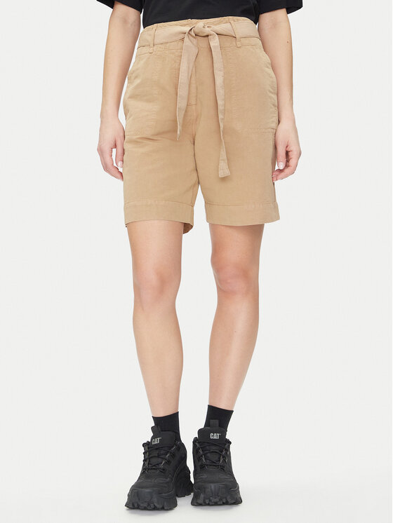 Napapijri Napapijri Auduma šorti N Nice W NP0A4IEX Bēšs Loose Fit