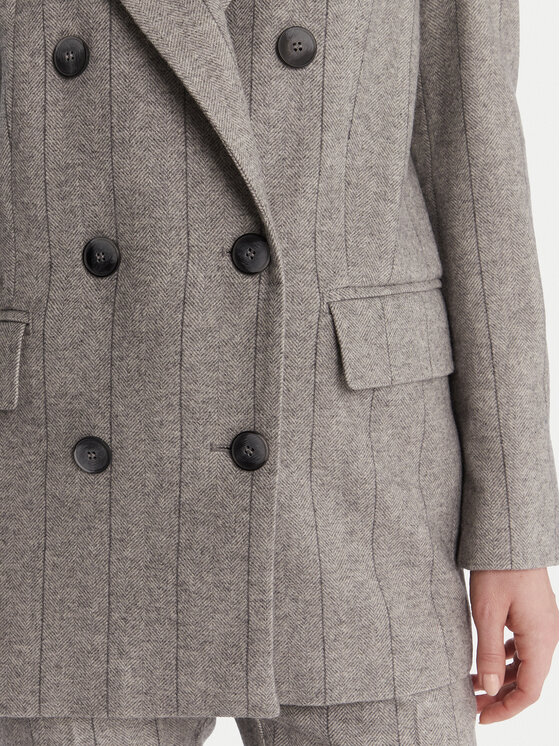 MAX&Co. MAX&Co. Marynarka Iames 2526046084200 Szary Relaxed Fit
