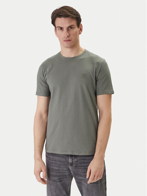 BOSS Tricou Tales 50508584 Gri Regular Fit