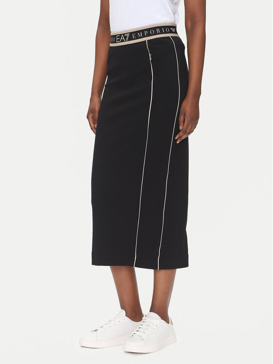 EA7 Emporio Armani EA7 Emporio Armani Midi szoknya 7W000279 AF12501 UC001 Fekete Regular Fit