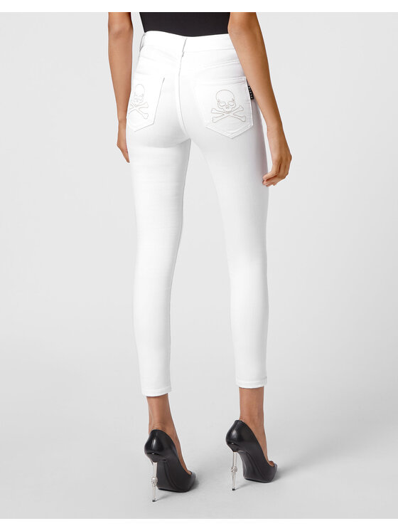 PHILIPP PLEIN PHILIPP PLEIN Jeansy 4437 Biały Comfort Fit