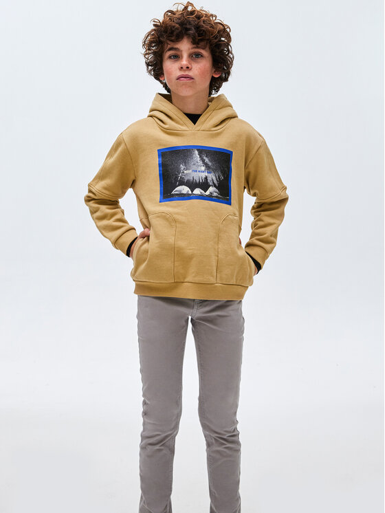 Mayoral Mikina 7.424 Hnedá Regular Fit