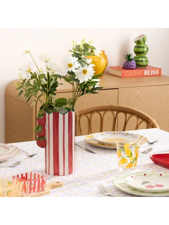 MIAhome MIAhome Komplet talerzy 6 szt. porcelanowych deserowych Cherry Biały