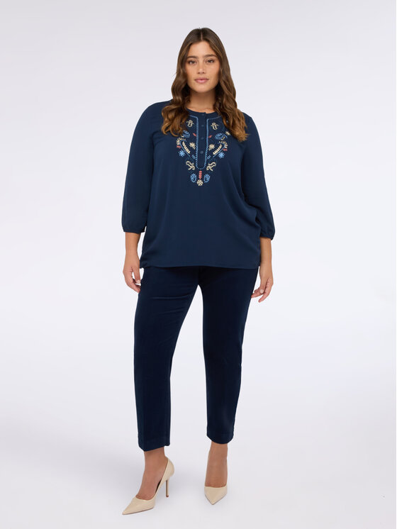 Fiorella Rubino Fiorella Rubino Blusa 2843T002364N033 Turchese Regular Fit