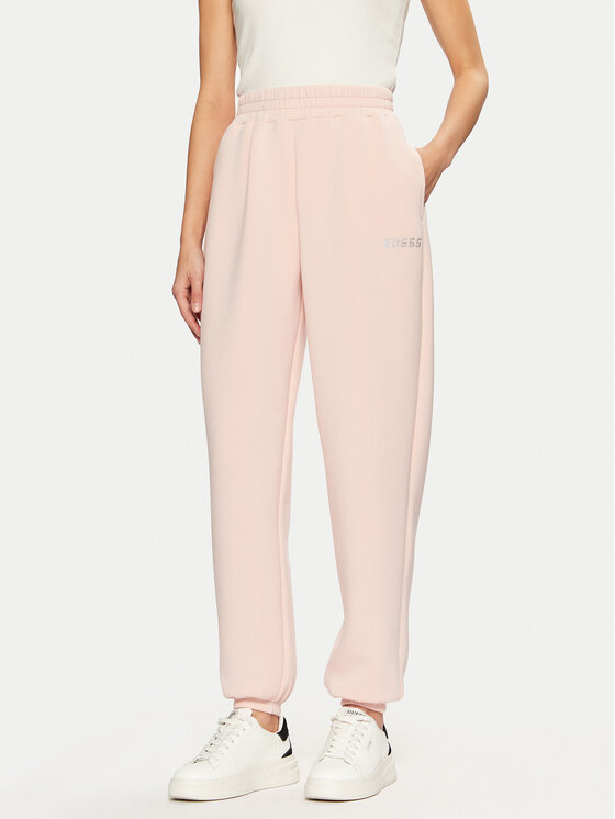 Guess Guess Pantaloni trening V4BB13 K7UW2 Roz Regular Fit