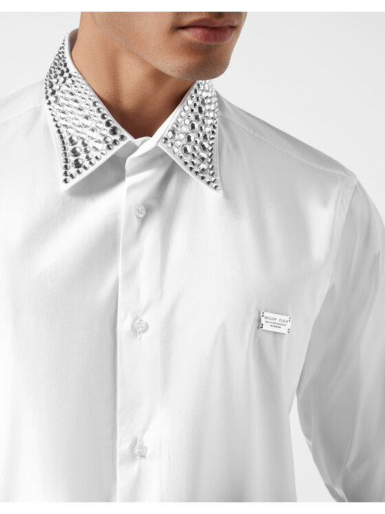 PHILIPP PLEIN PHILIPP PLEIN Camicia 9265 Bianco Fitted Fit