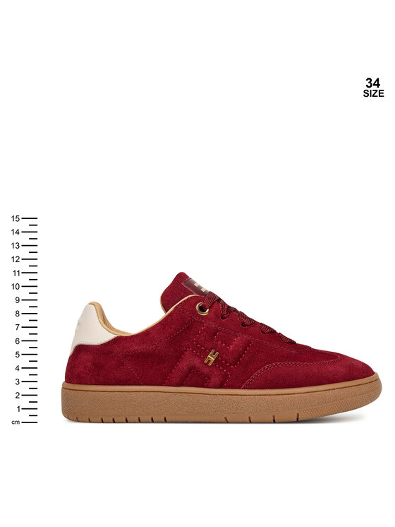 Elisabetta Franchi Elisabetta Franchi Sneakersy Low Cut Lace Up F4A9-E0340-0071 S Bordó