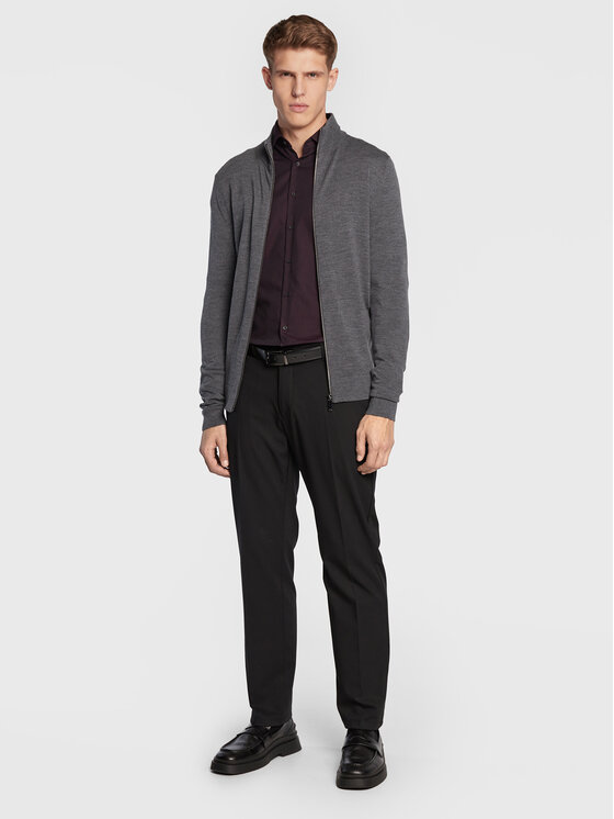 Cardigan Superior K10K110422 Grigio Regular Fit