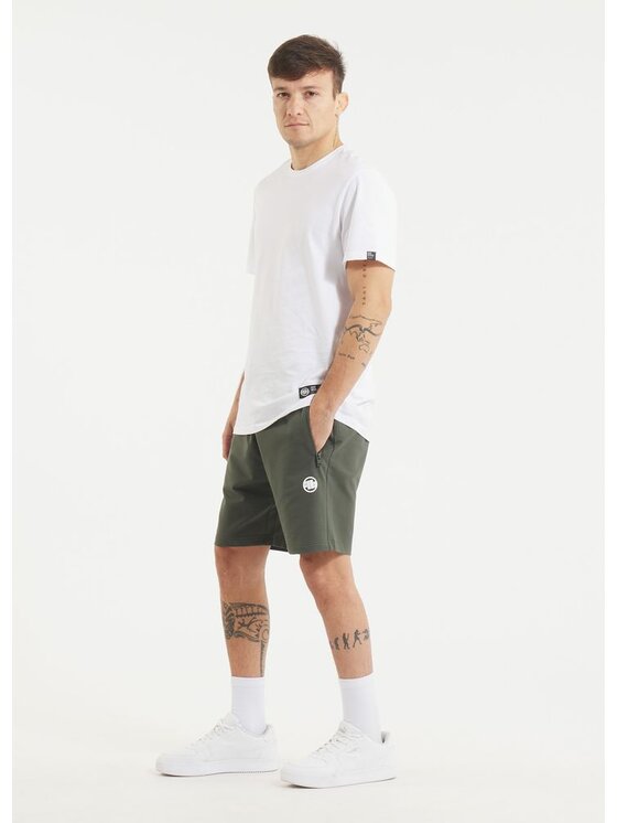 PITBULL PITBULL Szorty materiałowe AUTOMATIC Zielony Regular Fit
