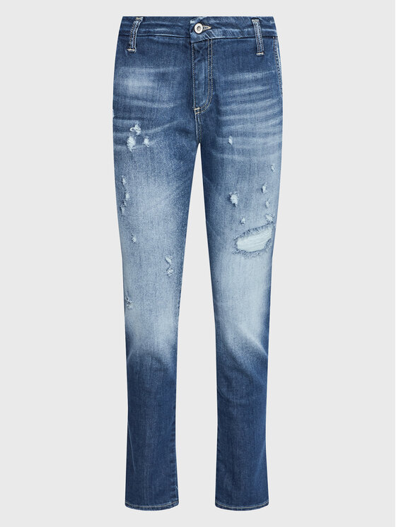 Please Jeans hlače P57EBQ2W5W Modra Regular Fit