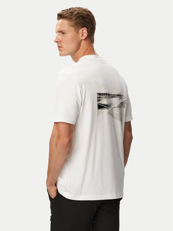 BOSS BOSS T-Shirt TS_Network Photo 50564740 Bílá Regular Fit
