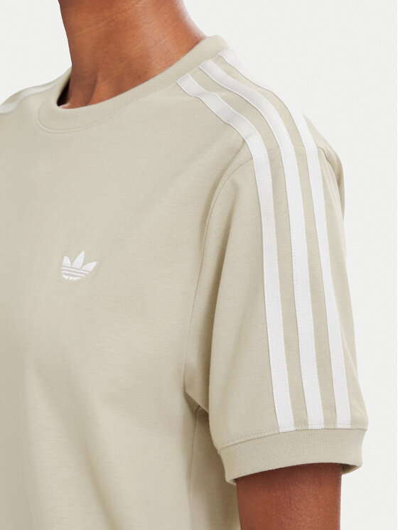 adidas adidas Marškinėliai Pleated 3S LG4315 Smėlio Regular Fit