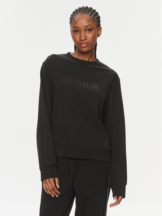 Calvin Klein Mikina 000QS7154E Čierna Regular Fit