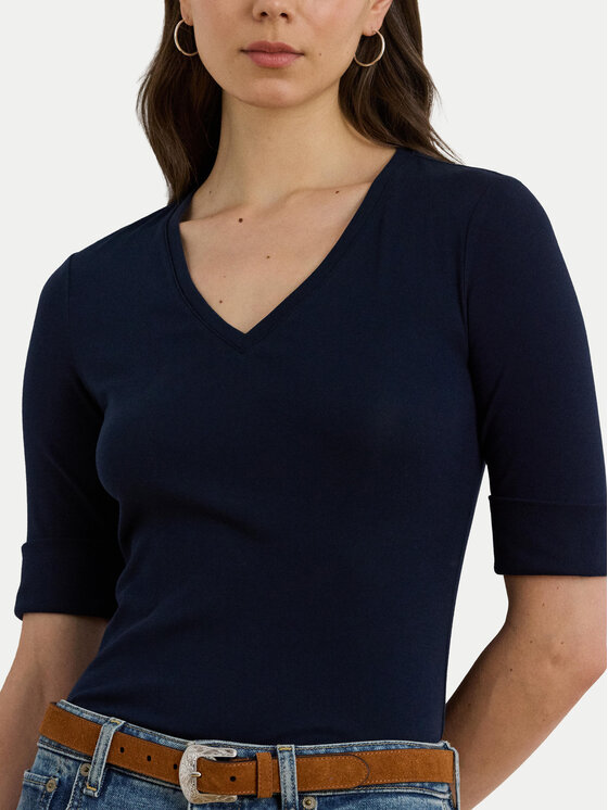 LAUREN RALPH LAUREN LAUREN RALPH LAUREN Blūze 200815843010 Tumši zils Slim Fit