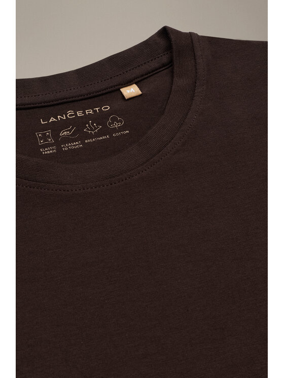 Lancerto Lancerto T-Shirt Kieran TS073226000012 Brązowy Regular Fit