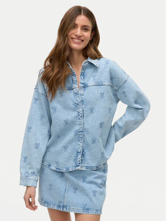 Vero Moda Vero Moda džínová košile Hayden 10326371 Modrá Oversize