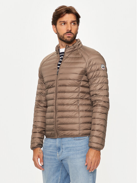 Jott Jott Пухено яке Mat P000MDOW02 Бежов Slim Fit