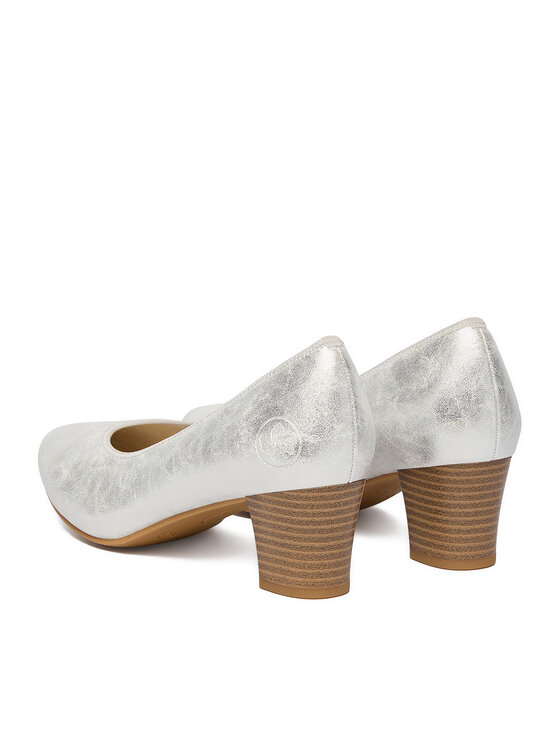 Rieker Rieker Обувки на ток 44650-90 Сребрист