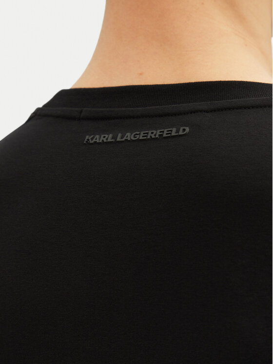 KARL LAGERFELD KARL LAGERFELD Póló 755053 552221 Fekete Regular Fit