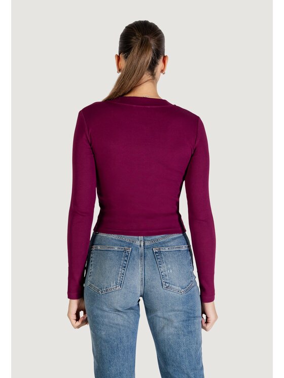 Calvin Klein Jeans Calvin Klein Jeans T-shirt A- LS MONOGRAM BABY Bordeaux Casual Fit