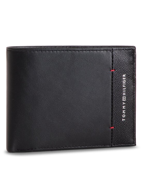 Tommy Hilfiger Tommy Hilfiger Μεγάλο Πορτοφόλι Ανδρικό Th Business Cc Flap And Coin AM0AM04202 Μαύρο
