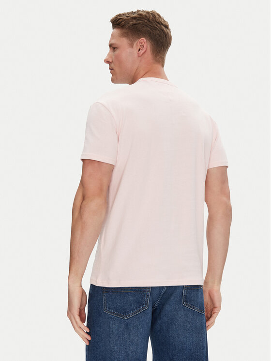 Tommy Jeans Tommy Jeans Marškinėliai Badge DM0DM20322 Rožinė Regular Fit