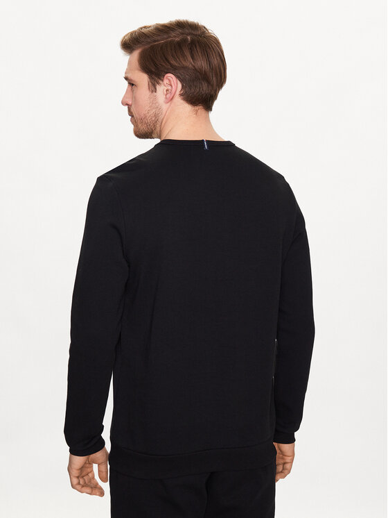 Le Coq Sportif Le Coq Sportif Džemperis ar kapuci 2310557 Melns Regular Fit