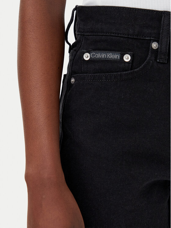 Calvin Klein Jeans Calvin Klein Jeans Szorty jeansowe J20J225154 Czarny Mom Fit