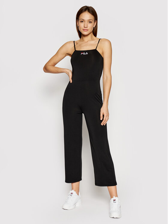 Black fila jumpsuit on sale