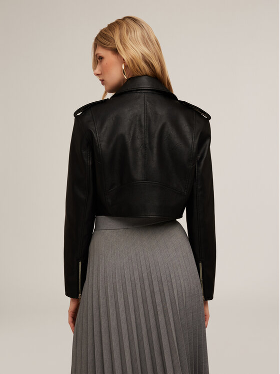 Motivi Motivi Giacca in similpelle R114Q100838N033 Nero Regular Fit