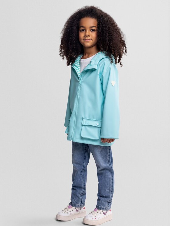 minoti minoti Kurtka przeciwdeszczowa 30COAT105 Zielony Regular Fit