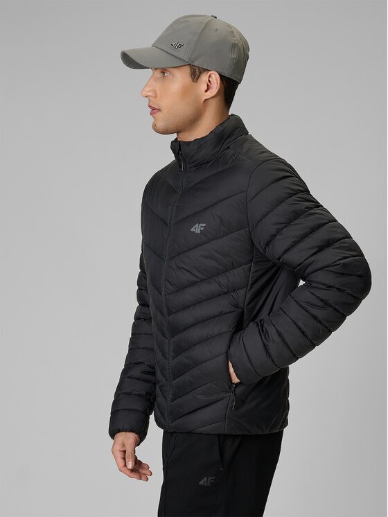 4F 4F Kurtka puchowa EVERYDAY ACTIVE Czarny Regular Fit