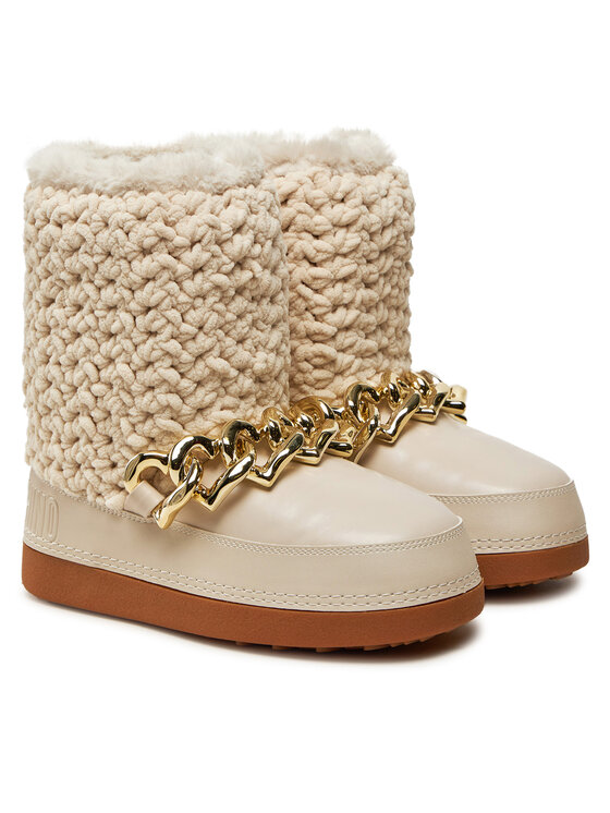 LOVE MOSCHINO LOVE MOSCHINO Μπότες Χιονιού JA24322G0LISI120 Μπεζ