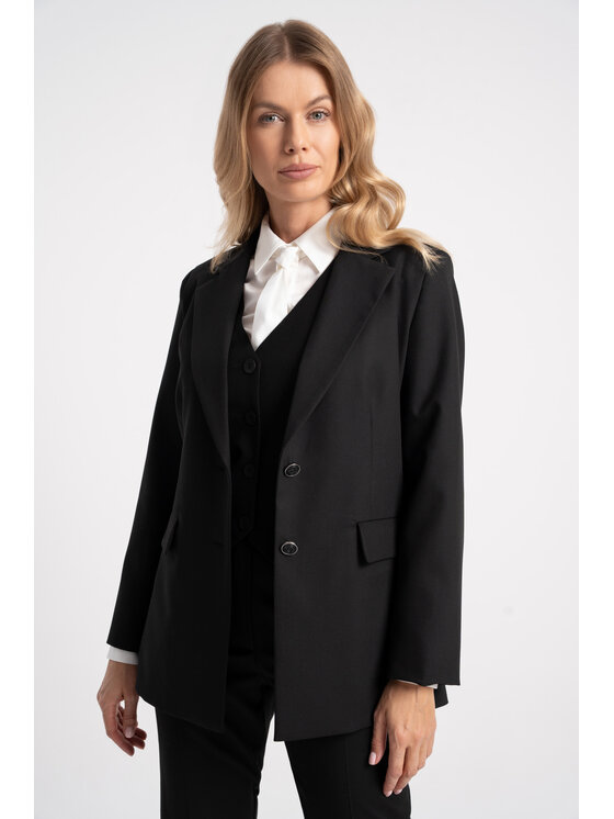 CLICK CLICK Σακάκι 70-997 Μαύρο Regular Fit