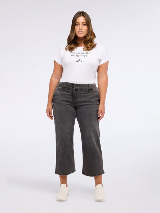 Fiorella Rubino Fiorella Rubino Jeans P405T104956N023 Grigio Cropp Fit